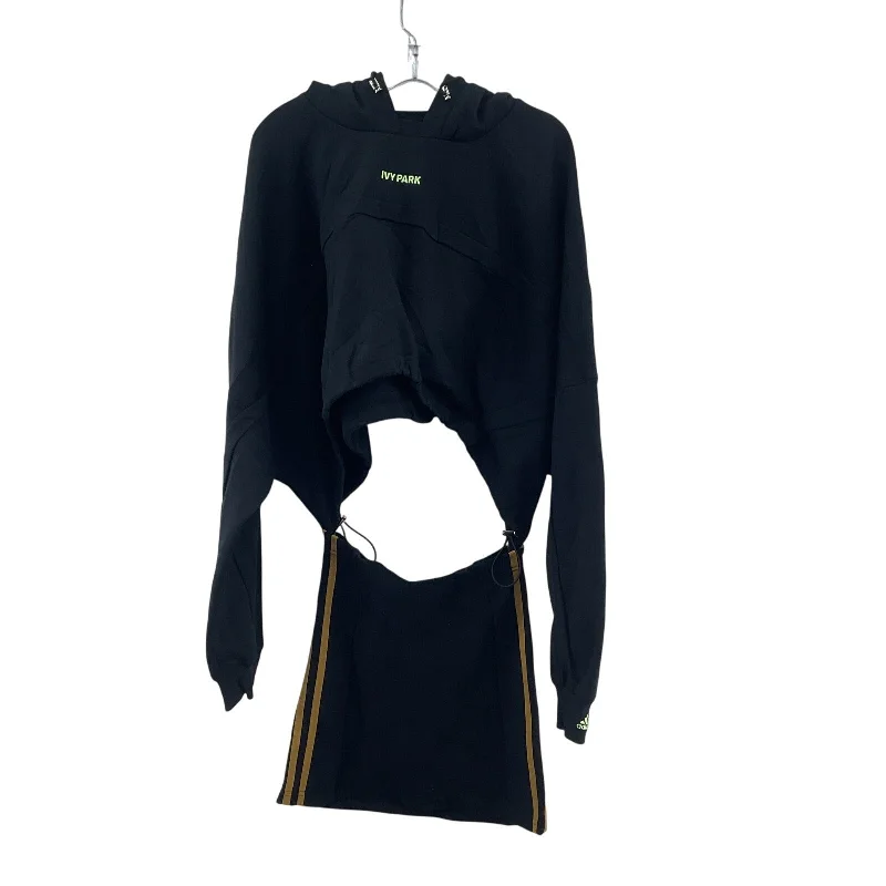 Price Break Adidas X Ivy Park Women's Mid Riff Cutout Black Fit & Flare Dress M - Preowned