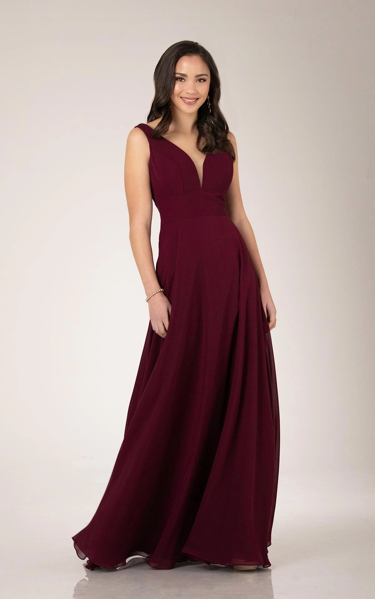 Hot Deal Formal Sleeveless Bridesmaid Dress with Empire Waist