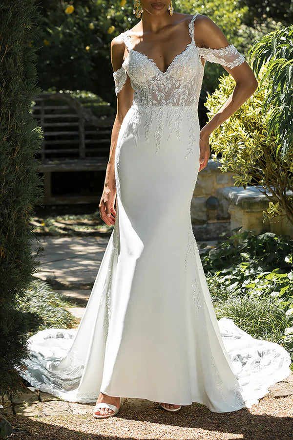 Buy More, Save More Sexy V-neck sequin stickers fishtail wedding dress backless bride dress Buy More, Save More Sexy V-neck sequin stickers fishtail wedding dress backless bride dress