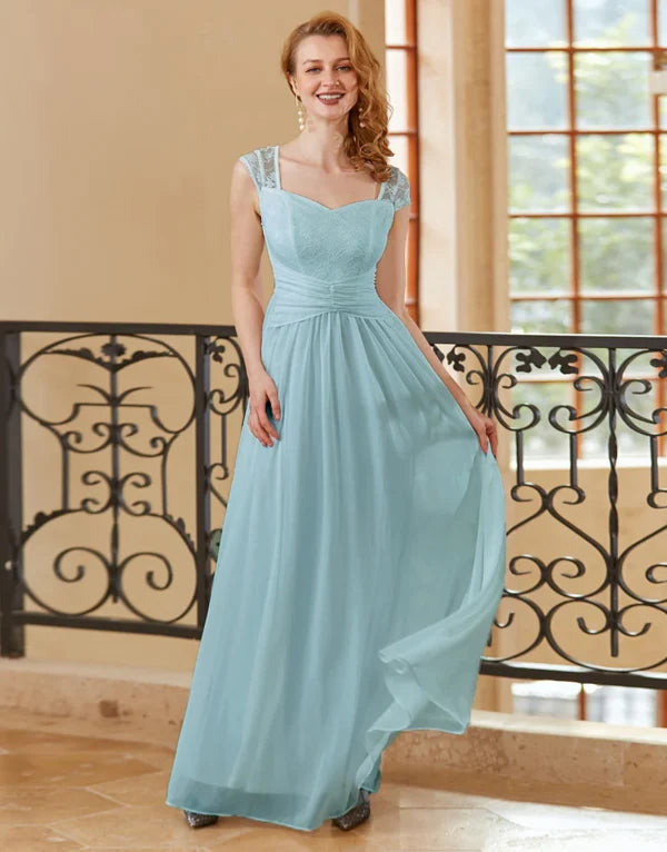 Steals and Deals A Line Sweetheart Sky Blue Long Bridesmaid Dresses