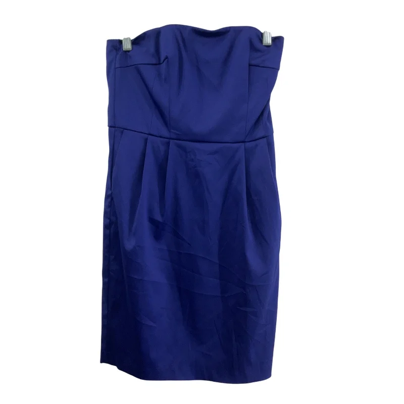 Midnight Madness Express Women's Strapless Cocktail Purple A-Line Dress Size 8 NWT