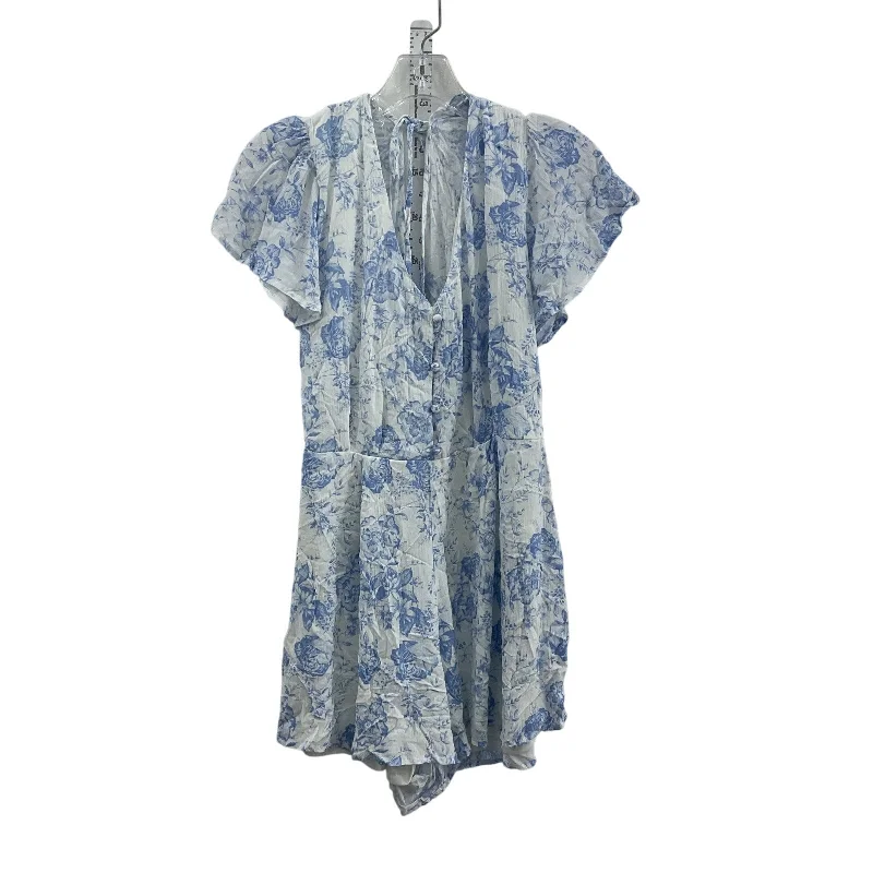 Year-End Clearance Altar'd State Women Floral White/Blue Dress XL Fit & Flare A-Line Rayon Preowned Year-End Clearance Altar'd State Women Floral White/Blue Dress XL Fit & Flare A-Line Rayon Preowned