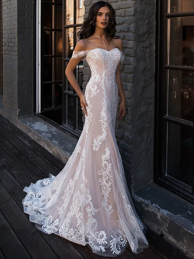 Bargain Prices Beach Boho Wedding Dresses Court Trumpet Regular Straps Sweetheart Lace With Lace Bargain Prices Beach Boho Wedding Dresses Court Trumpet Regular Straps Sweetheart Lace With Lace