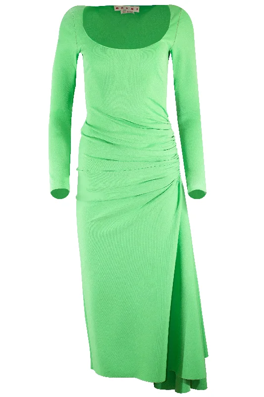 Deal of the Day Long Sleeve Godet Midi