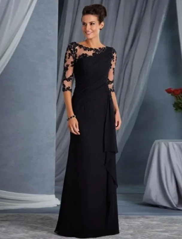Today’s Special Evening Gown Elegant Dress Wedding Guest Floor Length Half Sleeve Lace with Appliques
