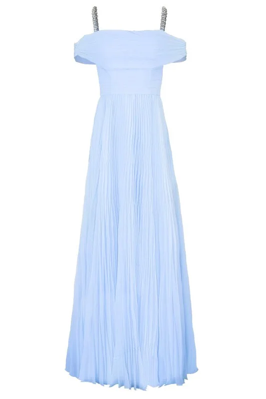 Can't Be Beat Mara Gown - Smoky Blue