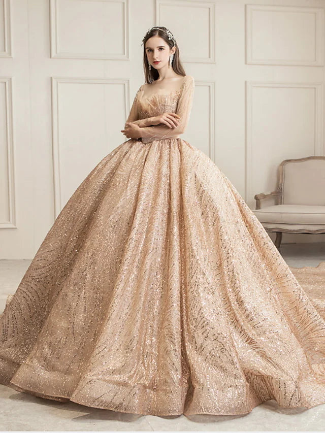 Act Fast Engagement Sparkle & Shine Wedding Dresses in Color Formal Wedding Dresses Chapel Train Princess Long Sleeve Jewel Neck Tulle With Ruched Act Fast Engagement Sparkle & Shine Wedding Dresses in Color Formal Wedding Dresses Chapel Train Princess Long Sleeve Jewel Neck Tulle With Ruched