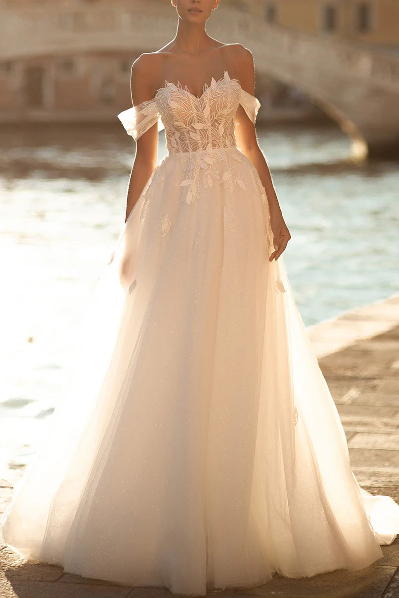 Sneak Peek Sale A Line Sweetheart Sticker Countryside Style Wedding Bridal Dress