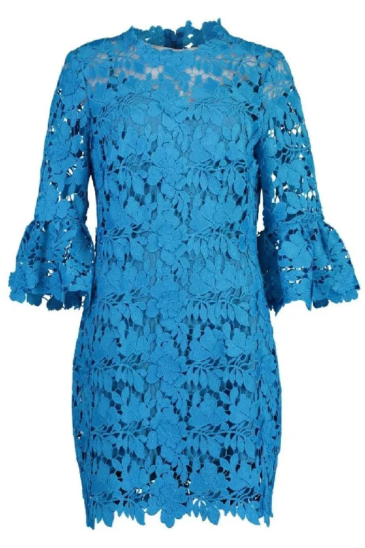 Special Discount Three Quarter Bell Sleeve Mini Dress