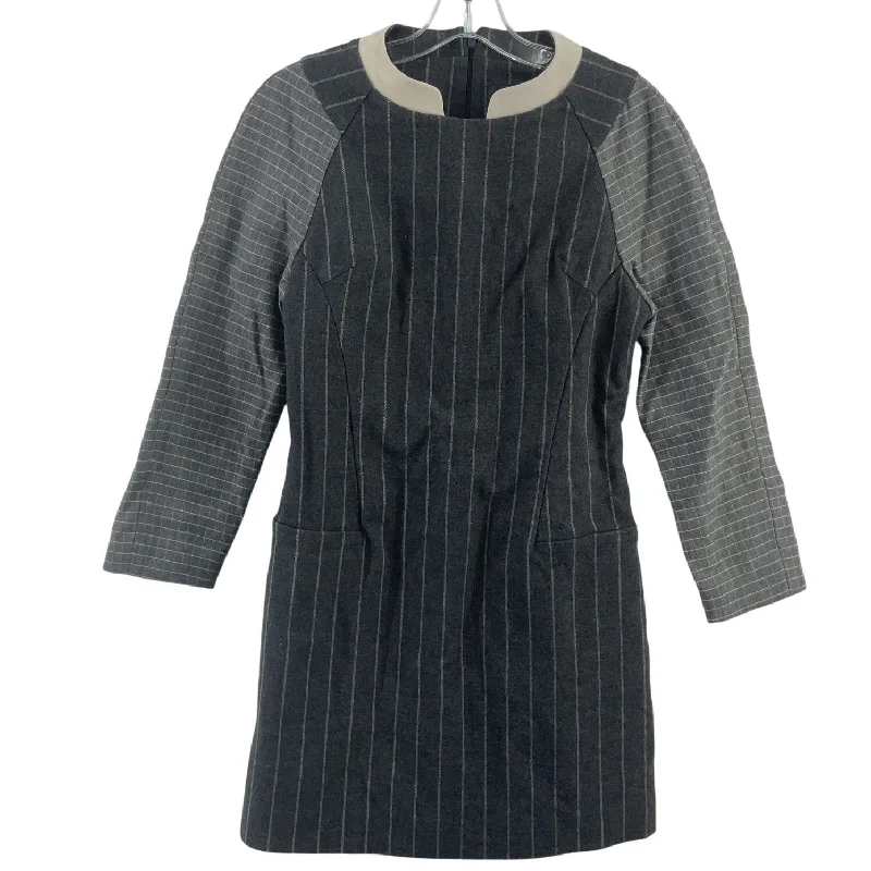 Epic Deals Studio K Gray Pinstripe Grid Shift Dress Lambskin Cotton Blend Womens S Preowned Epic Deals Studio K Gray Pinstripe Grid Shift Dress Lambskin Cotton Blend Womens S Preowned