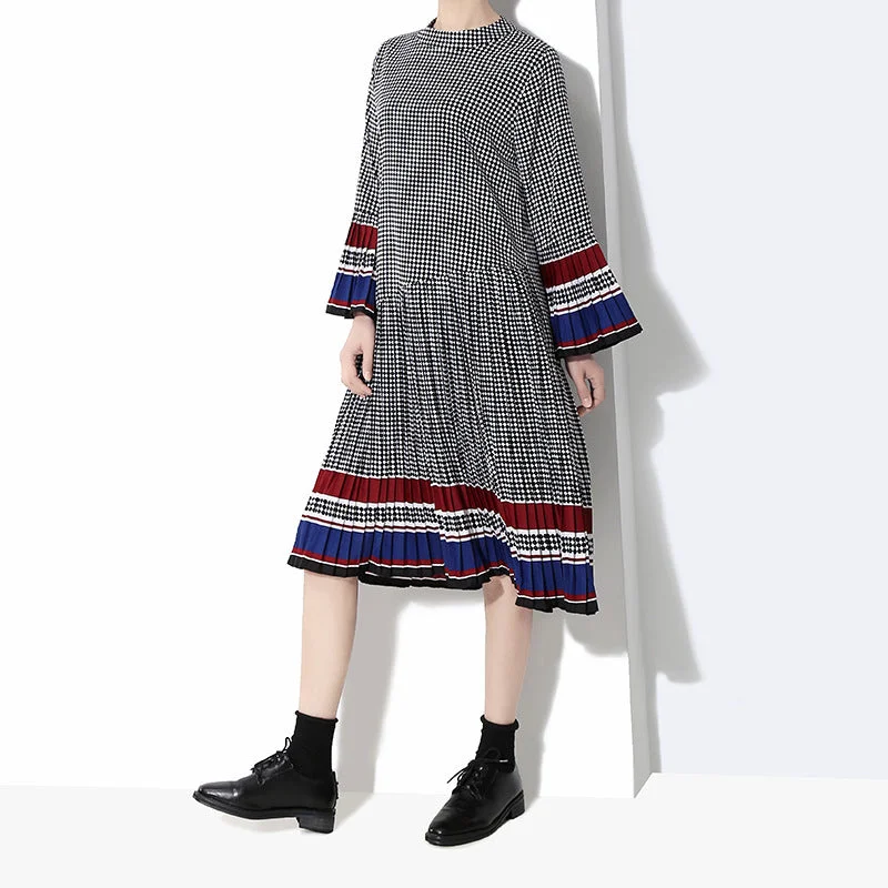 Discount Deals Women's Spring/Summer Cotton Long-Sleeved Loose Dress