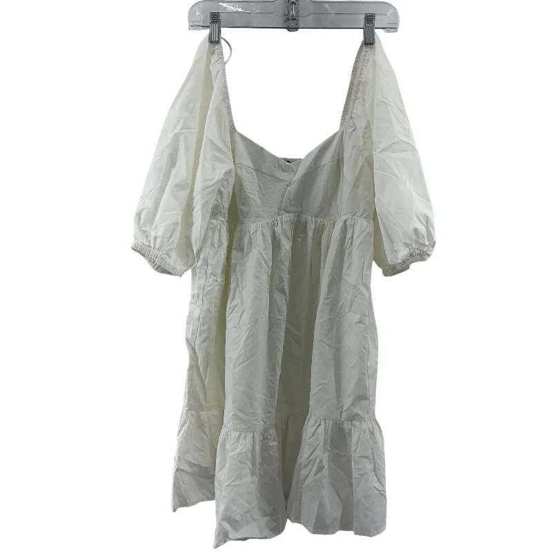 Discount Mania Banana Republic White Cotton Puff Sleeve Smocked Dress Women's Size S Preowned Discount Mania Banana Republic White Cotton Puff Sleeve Smocked Dress Women's Size S Preowned