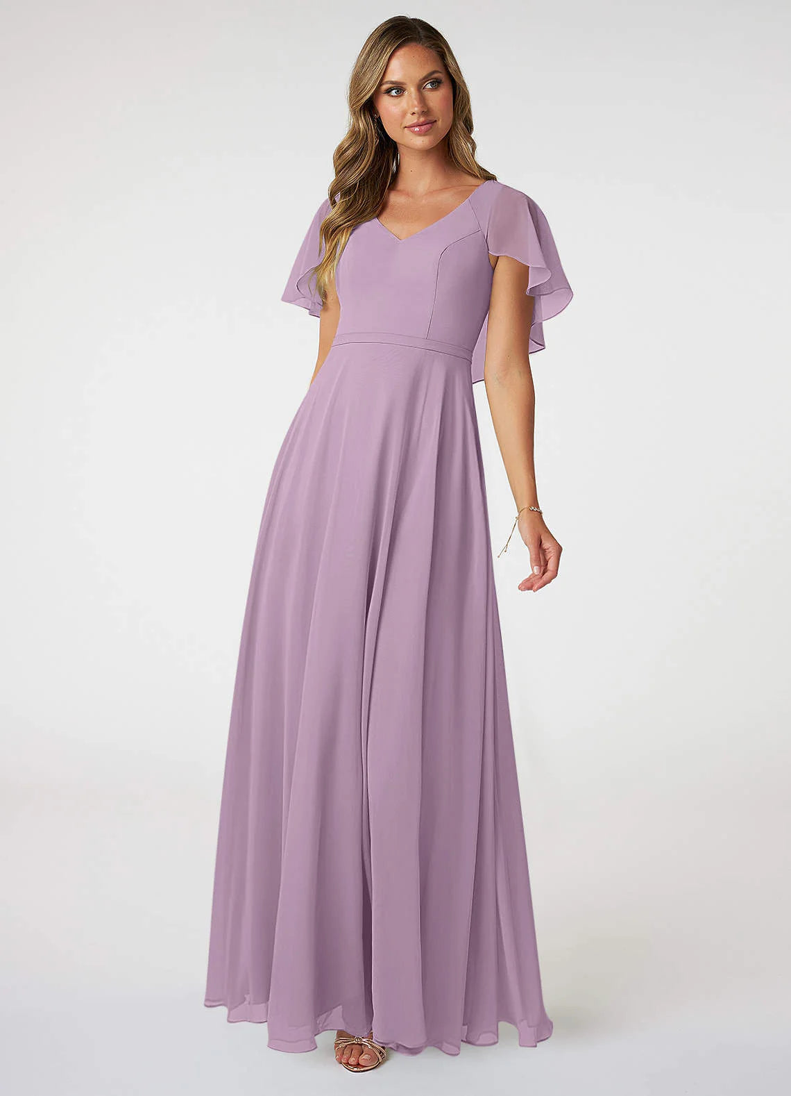 Special Price A-Line Cape Sleeves Chiffon Bridesmaid Dresses Floor-length Party Dress Special Price A-Line Cape Sleeves Chiffon Bridesmaid Dresses Floor-length Party Dress