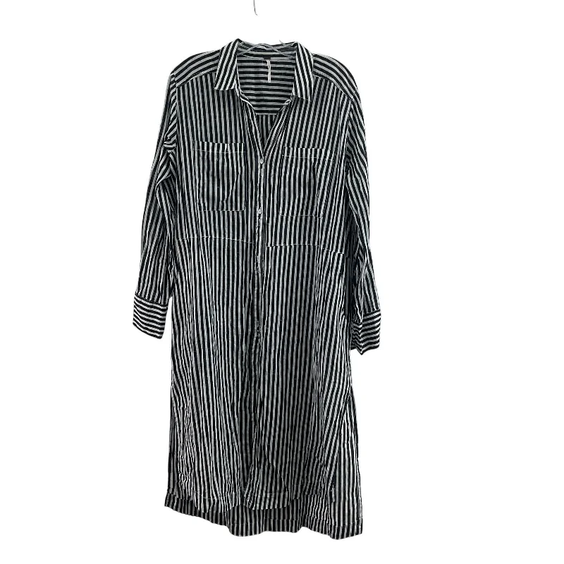 Special Savings Free People Black & White Striped Women Long Shirt Dress Cotton, Size S Preowned Special Savings Free People Black & White Striped Women Long Shirt Dress Cotton, Size S Preowned