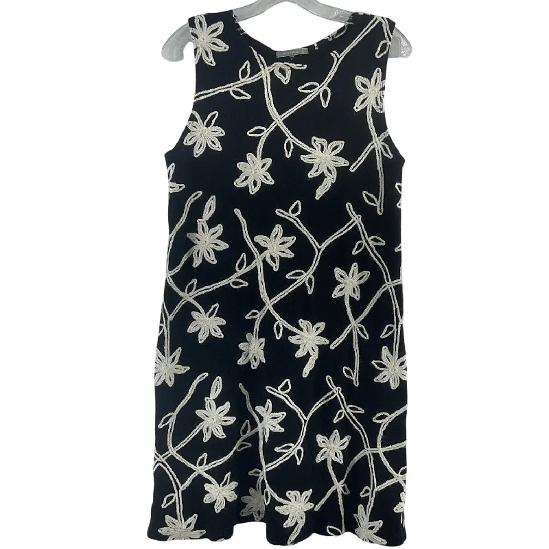 Exclusive Offers Nally & Millie Black Cream Floral Embroidered Wool A-Line Dress Women M Preowned Exclusive Offers Nally & Millie Black Cream Floral Embroidered Wool A-Line Dress Women M Preowned