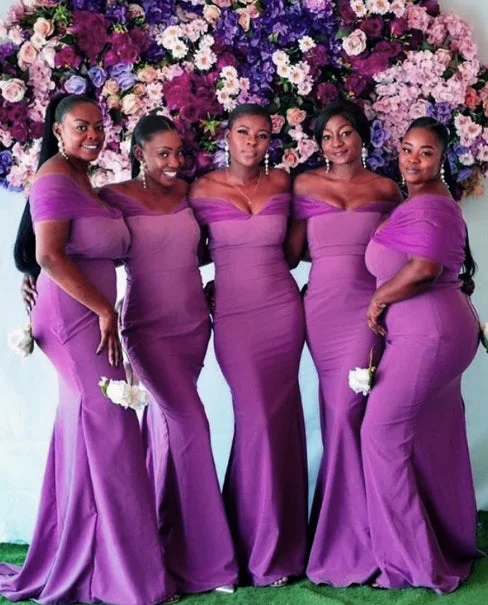 Now or Never Mermaid Satin Bridesmaid Dresses Tulle Off Shoulder Sheath Wedding Guest Party Dresses Now or Never Mermaid Satin Bridesmaid Dresses Tulle Off Shoulder Sheath Wedding Guest Party Dresses
