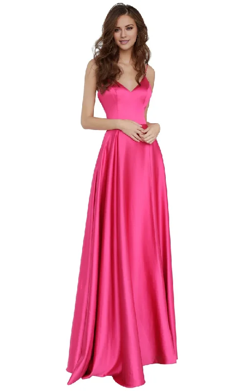 Discount Days A-line deep V-neck tight corset with thin shoulder straps and floor length evening gown Discount Days A-line deep V-neck tight corset with thin shoulder straps and floor length evening gown