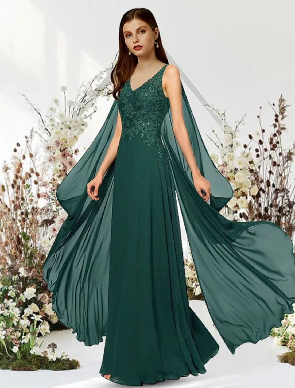 Limited Quantity A-Line Empire Elegant Engagement Formal Evening Dress V Neck Sleeveless Floor Length Chiffon Limited Quantity A-Line Empire Elegant Engagement Formal Evening Dress V Neck Sleeveless Floor Length Chiffon