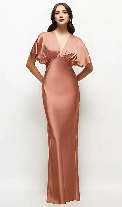 Savings Alert Plunge Neck Kimono Sleeve Satin Bias Maxi Dress Long Bridesmaid Dresses Savings Alert Plunge Neck Kimono Sleeve Satin Bias Maxi Dress Long Bridesmaid Dresses