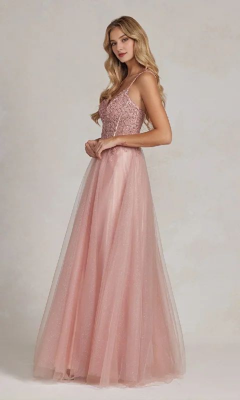 Buy Now Beaded body rose gold and floor length dress