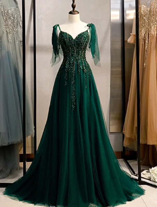 Instant Savings A-Line Elegant Engagement Formal Evening Birthday Dress Strap Sleeveless Polyester with Beading Embroidery Instant Savings A-Line Elegant Engagement Formal Evening Birthday Dress Strap Sleeveless Polyester with Beading Embroidery