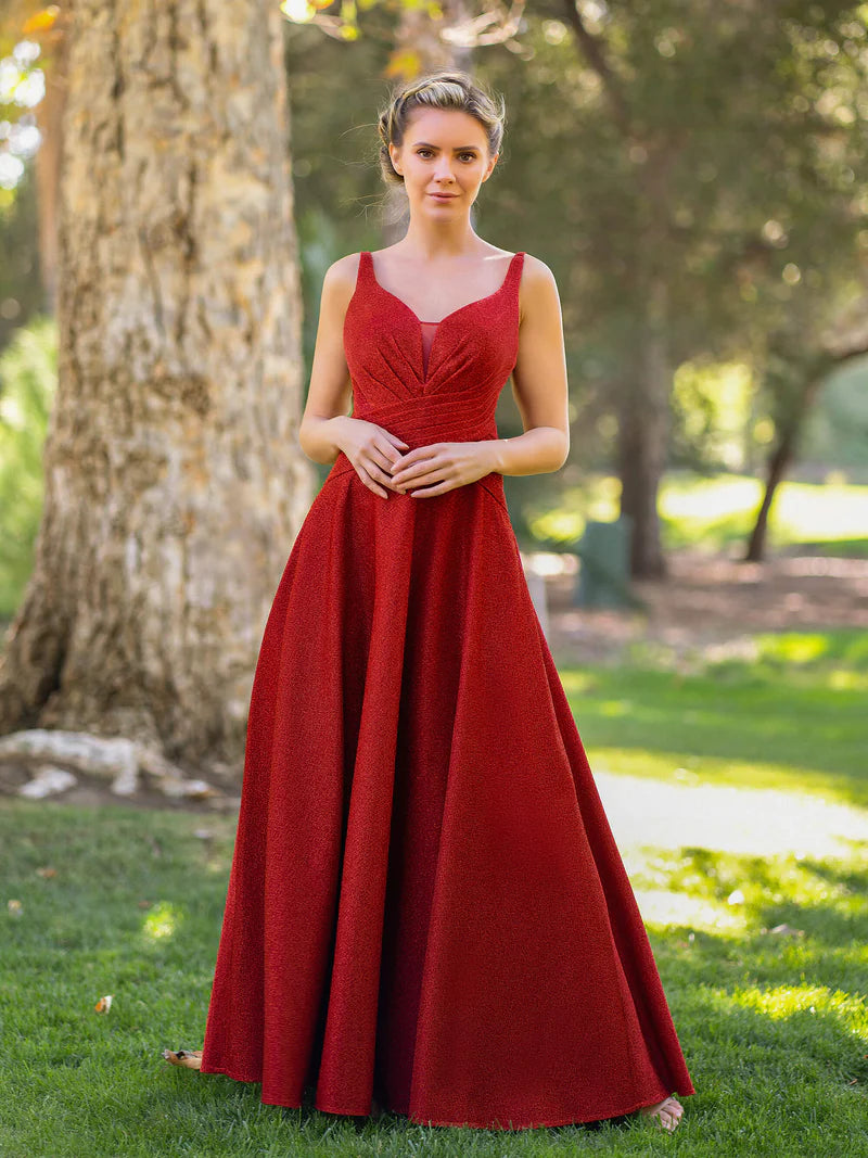 Lowest Prices Deep V-neck A-line Floor Length Dress