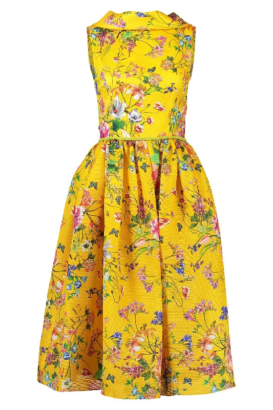 Lowest Prices Positano Floral Dress - Yellow