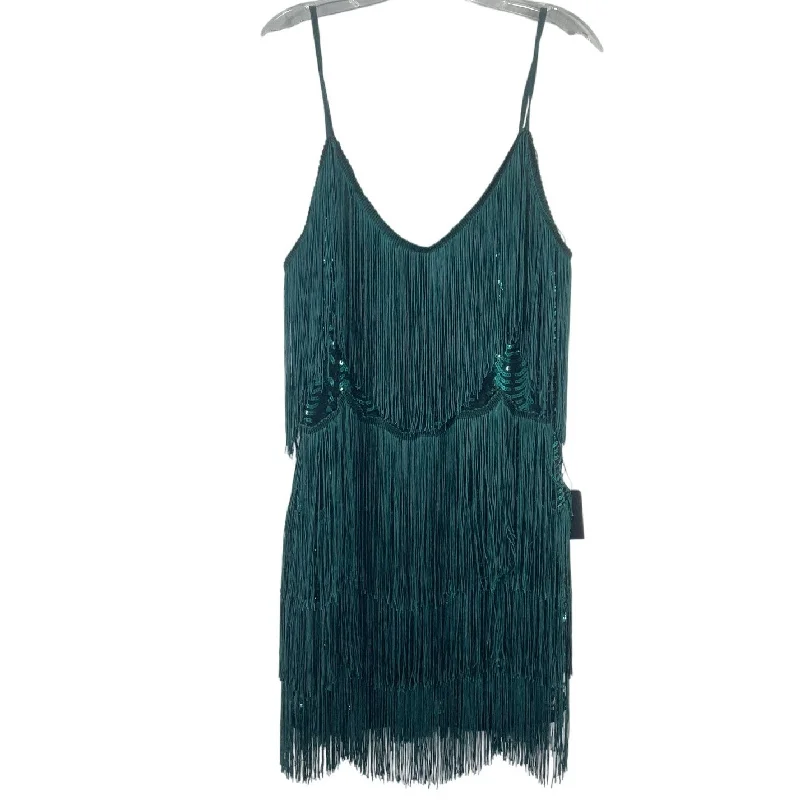One-DAY Sale Lulus Green Fringe Sequined Mini Dress Women’s Size Large Polyester NWT One-DAY Sale Lulus Green Fringe Sequined Mini Dress Women’s Size Large Polyester NWT
