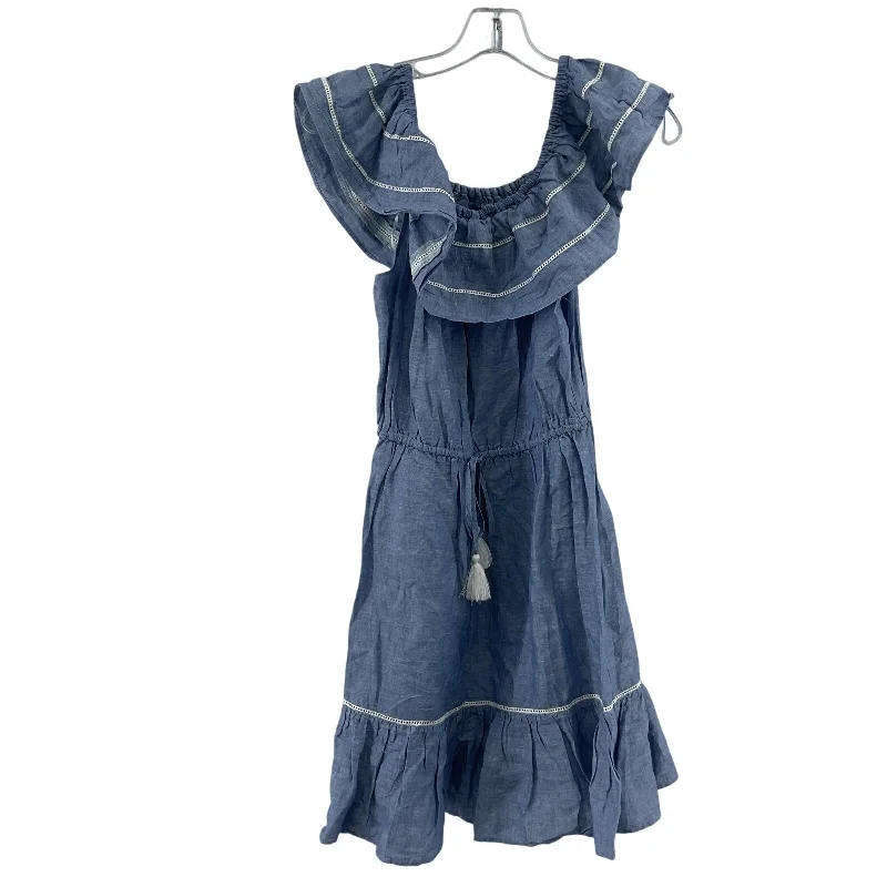 Value Deals J.Crew Blue Linen Off The Shoulder Flowy Dress, S, Knee Length, Women's NWT Value Deals J.Crew Blue Linen Off The Shoulder Flowy Dress, S, Knee Length, Women's NWT