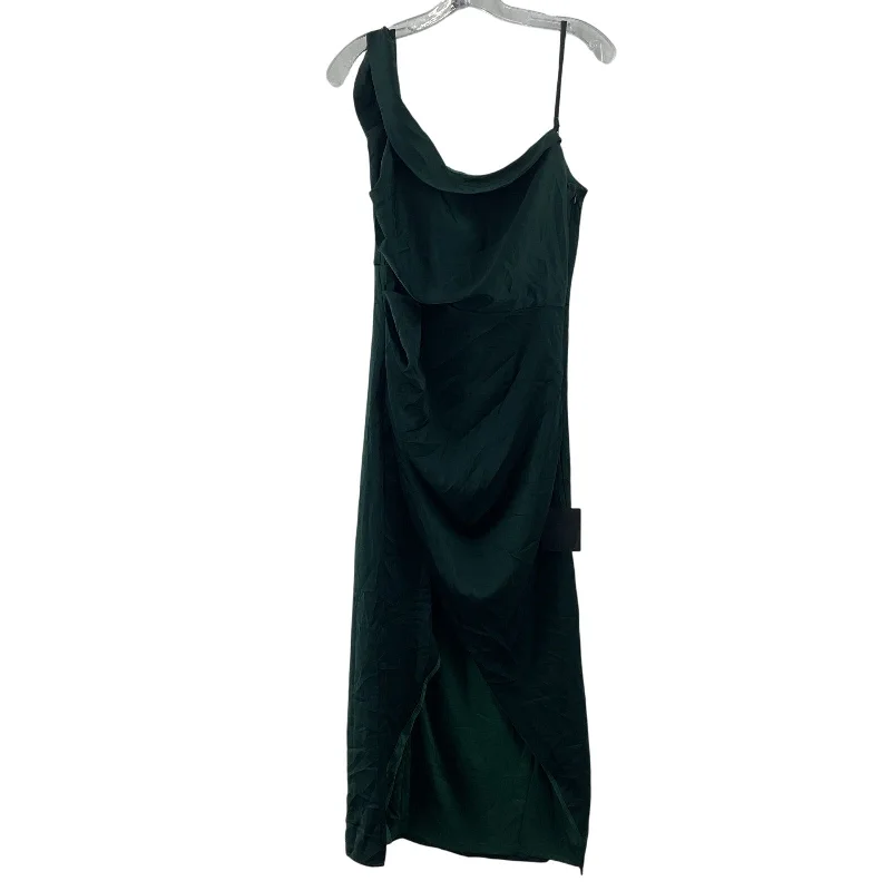 Final Markdown Lulus Green Ruched Short Mini Bodycon Dress M Polyester NWT Women's