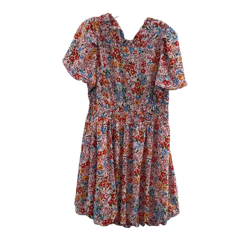 Final Sale Dokotoo XL Fit & Flare Dress Women's Floral Print Pink/Blue New NWT