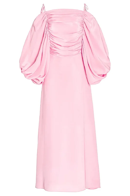 Clearance Event Silk Off The Shoulder Dress