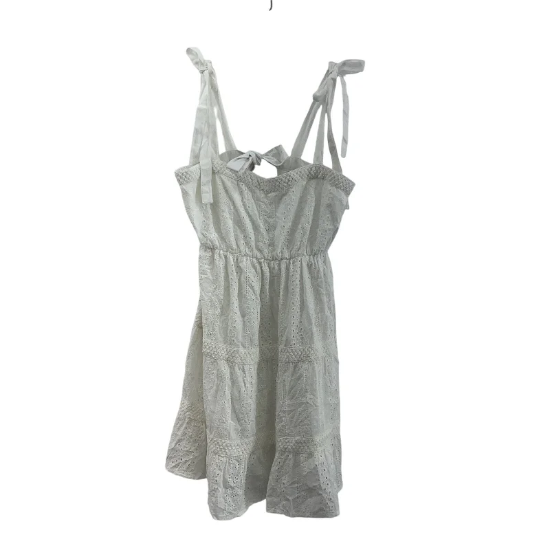 Final Markdown Jessica Simpson Women's Eyelet Lace White Cotton Sundress S - Preowned Final Markdown Jessica Simpson Women's Eyelet Lace White Cotton Sundress S - Preowned