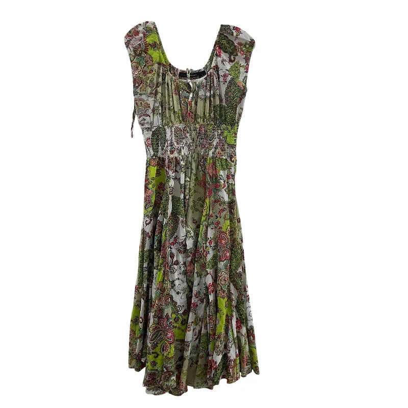 The Best Prices Grace Elements Womens Floral Print Yellow & Pink Long Dress L Cotton Fit & Flare The Best Prices Grace Elements Womens Floral Print Yellow & Pink Long Dress L Cotton Fit & Flare