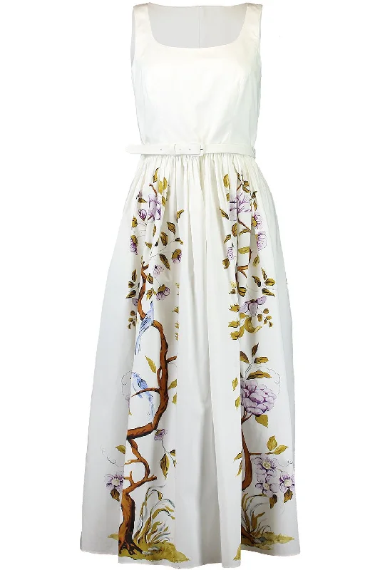 Flash Sale Sleeveless Scoop Neck Midi Dress