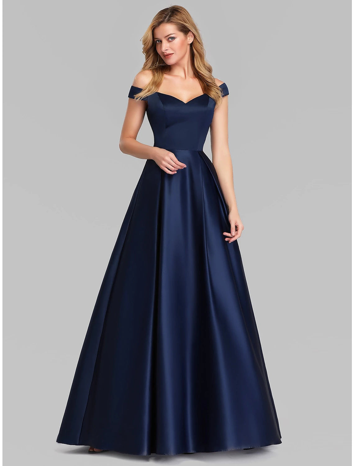 Year-End Sale A-Line Evening Gown Elegant & Luxurious Dress Wedding Guest Floor Length Sleeveless Plunging Neck Charmeuse with Ruched Year-End Sale A-Line Evening Gown Elegant & Luxurious Dress Wedding Guest Floor Length Sleeveless Plunging Neck Charmeuse with Ruched