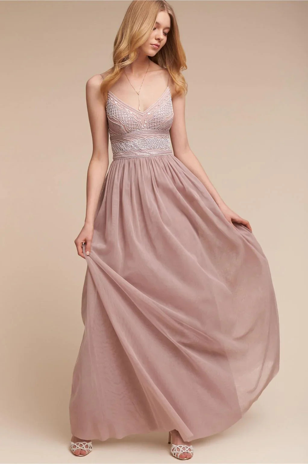 Super Bargain A-Line Spaghetti Strap Bridesmaid Dresses Beads Sequins Floor-length Party Dress Super Bargain A-Line Spaghetti Strap Bridesmaid Dresses Beads Sequins Floor-length Party Dress