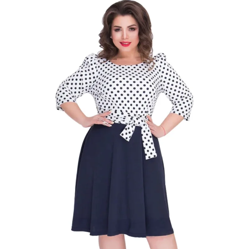 Special Offer Women's Casual Floral O-Neck Dress | Plus Size