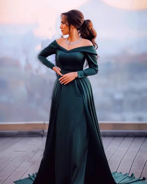 Epic Deals Hunter Green Mermaid Satin Dresses Off Shoulder Evening Dresses Sweep/Brush Train Dresses Epic Deals Hunter Green Mermaid Satin Dresses Off Shoulder Evening Dresses Sweep/Brush Train Dresses