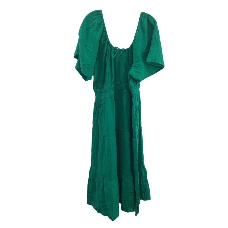 Exclusive Savings Gap Women's Bohemian Flutter Sleeve Green Cotton Maxi A-Line Dress 2XL NWT Exclusive Savings Gap Women's Bohemian Flutter Sleeve Green Cotton Maxi A-Line Dress 2XL NWT