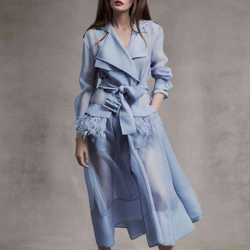 Amazing Deals Women's Long-Sleeved A-Line Long Dress With Pockets