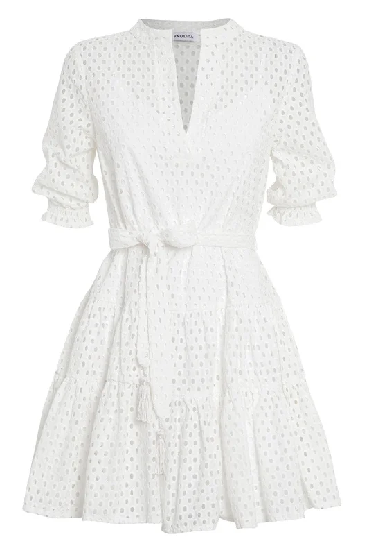 Don’t Miss Out Lido Dress - White
