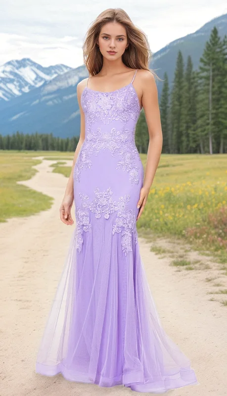 Price Smash Light purple embroidered floral lace tight corset with lace back mermaid dress Price Smash Light purple embroidered floral lace tight corset with lace back mermaid dress