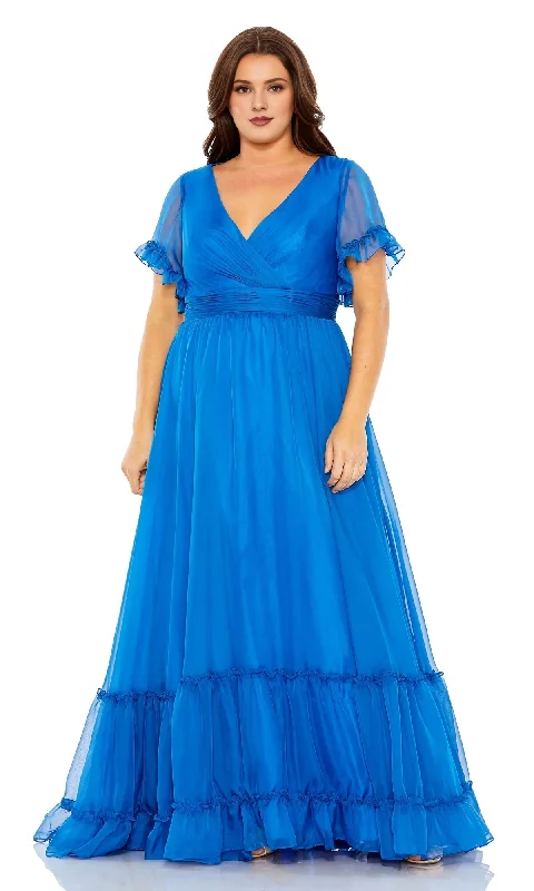 Limited Time Discount A-line short sleeved high waist and floor length Prom dress