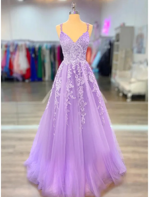 Exclusive Deal A-Line Prom Dresses Maxi Dress Formal Court Train Sleeveless Spaghetti Strap Stretch Chiffon with Appliques Shouder Flower Exclusive Deal A-Line Prom Dresses Maxi Dress Formal Court Train Sleeveless Spaghetti Strap Stretch Chiffon with Appliques Shouder Flower