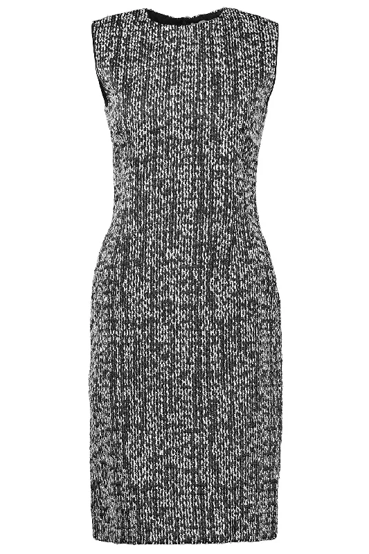 Discount Days Sleeveless Boucle Dress