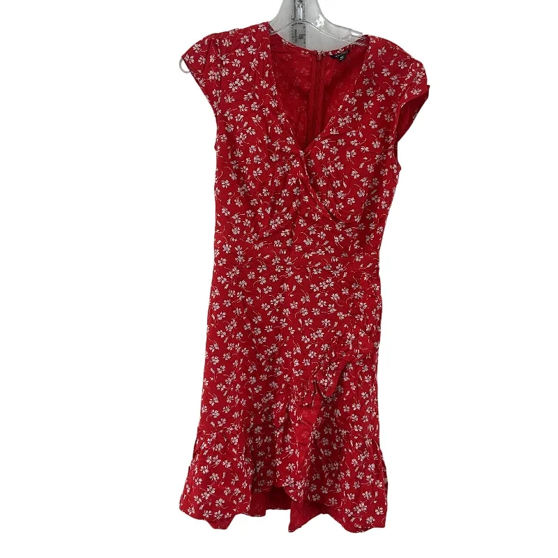 The Best Prices J.Crew Mercantile Red Faux Wrap Floral V Neck Mini Dress Size 00 Womens Preowned The Best Prices J.Crew Mercantile Red Faux Wrap Floral V Neck Mini Dress Size 00 Womens Preowned