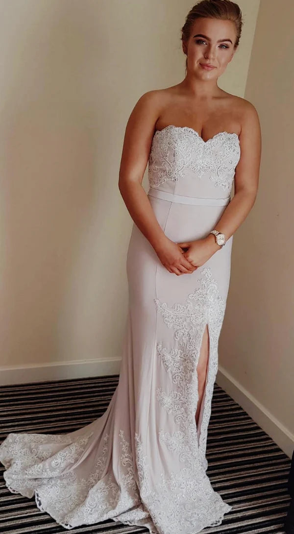 One-DAY Sale White Lace Formal Bridesmaid Dress