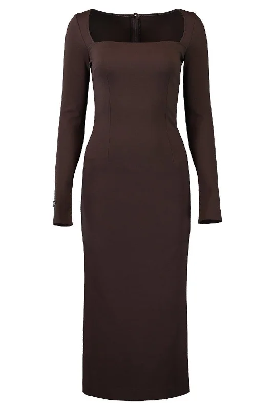 New Markdowns Stretch Midi Dress