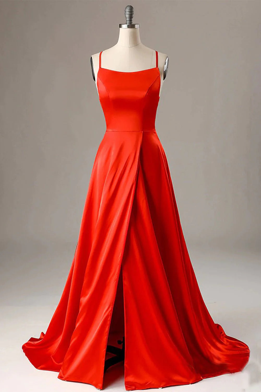 Limited Availability A Line Spaghetti Straps Red Sexy Side Slit Cheap Long Prom Dresses Stunning Evening Dresses Limited Availability A Line Spaghetti Straps Red Sexy Side Slit Cheap Long Prom Dresses Stunning Evening Dresses